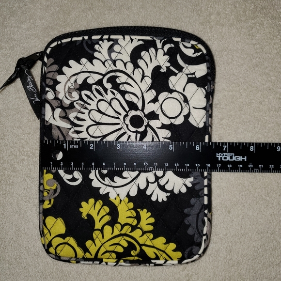 Vera Bradley Baroque Tablet Cover Black Gray White Yellow - Picture 3 of 5